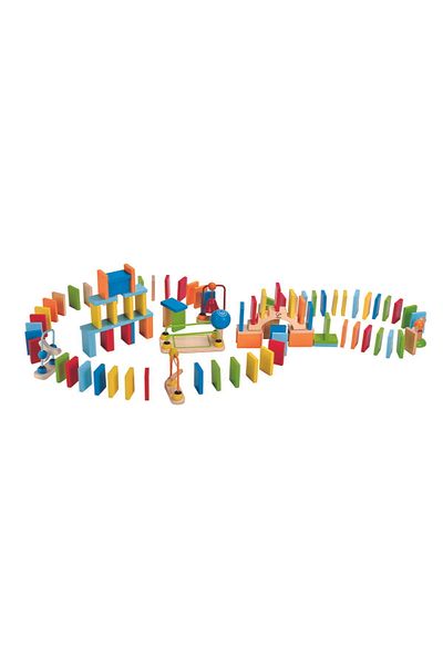 Hape Wooden Toy - Domino Dynamo (100 PIECES)