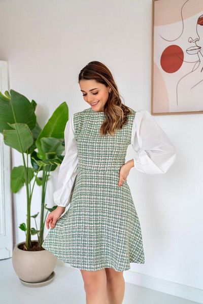 modaserdem Green Patterned Dress