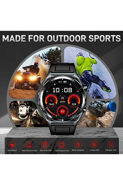 TEKNO Yeni Watch Spor Erkek Saati Arama,gps,bluetooth Uyumlu Android Ios Akıllı Saat