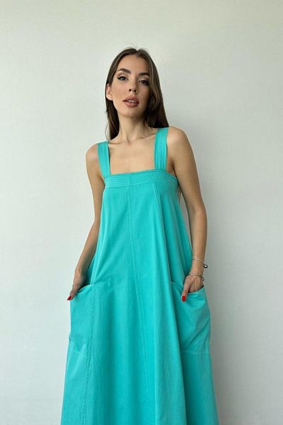 modaserdem Mint Strap Pocket Dress
