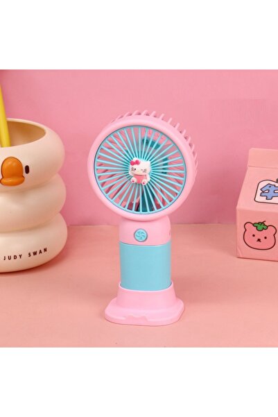 Livava Melody Mini Fan, Usb Li Ve Şarj Edilebilir, Telefon Tutucu, Pembe, 15x...