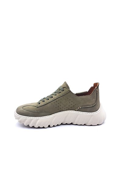 MARCOMEN Γνήσιο Nubuck Leather Boost Foam Ψηλή σόλα Χακί Πράσινα Ανδρικά παπούτσια casual sneaker