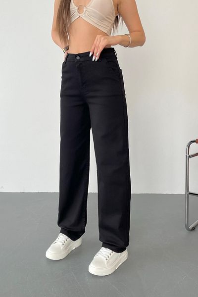 BİKELİFE Women's High Waist Stretchy/Lycra Loose Cut Baggy Pants