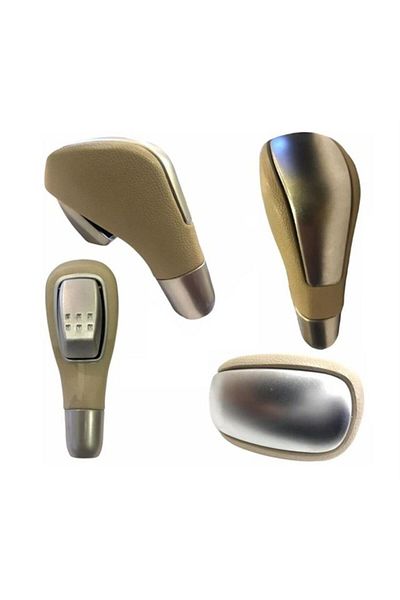BESCHER Auto Gear Shift Knob (Edc) Megane Iii 09> Fluence 09> Laguna Iii 07>11 Cream Compatible