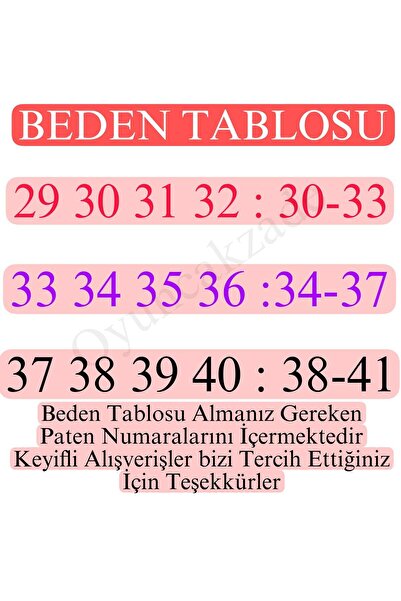 OyuncakZade 2+1 Lighted Metal Body Training Skate - Adjustable Adjustable + Knee Pad Gift