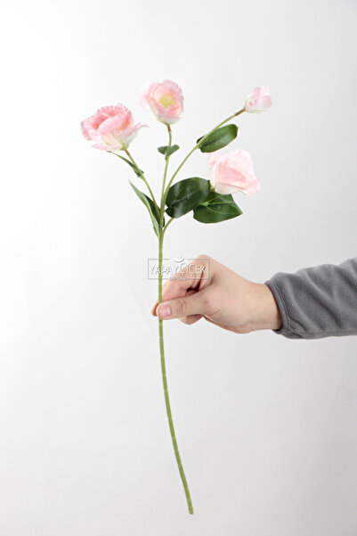 Yapay Çiçek Deposu Yapay Premium Lisyantus Dalı 70 cm Pembe