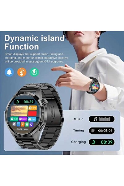 TEKNO Yeni Watch Spor Erkek Saati Arama,gps,bluetooth Uyumlu Android Ios Akıllı Saat