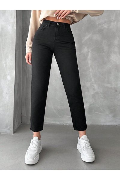 Geppetto A 16454541514   Women's Black Mom Jean