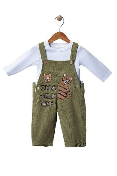 TUOBEBE Baby Velvet Brown Salopet
