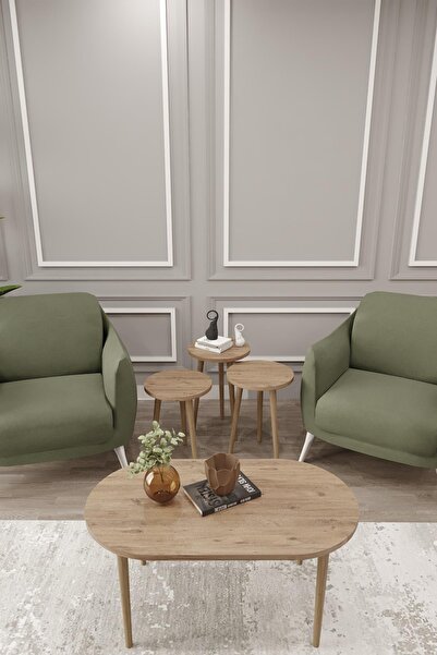 Zigon And Coffee Table Set | Living Room Set | Coffee Table Set | Living Room Set | Oval