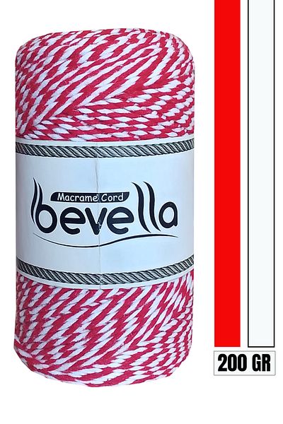 Bevella Macrame Cord Gift Packaging String, 200 Gr Martenitchka String, Bracelet Jewelry String