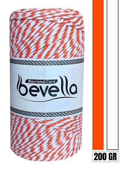 Bevella Macrame Cord Σχοινί συσκευασίας δώρου, 200 gr σχοινί Martenitsa, σχοινί κοσμήματος βραχιολιών