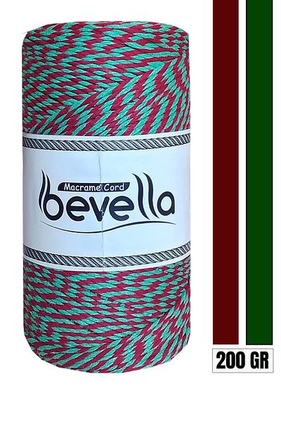 Bevella Macrame Cord Gift Packaging String, 200 Gr Martenitchka String, Bracelet Jewelry String