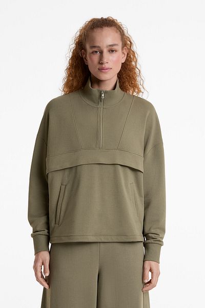 Oysho High-neck sweatshirt with cotton and modal