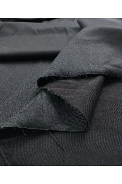 Kumaş Parça Чорний інтерлок джерсі (ширина 180 см x довжина 180 см)