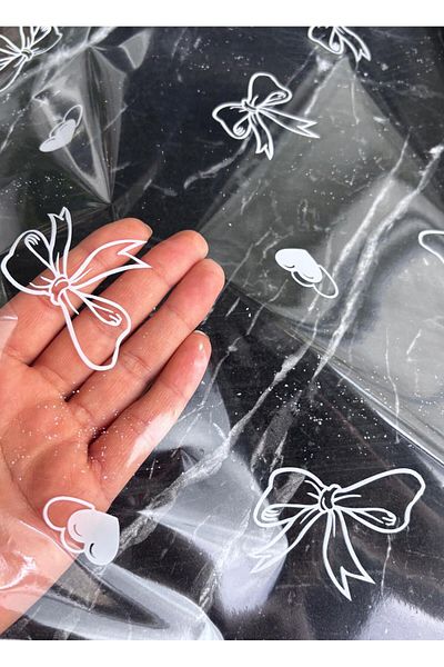 Hayal.kirtasiyesi 5 Pieces 70X100 cm Transparent Pelur Patterned