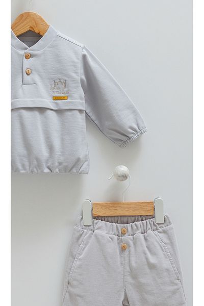 Caramell Baby Boy Set 100% Pumengqu Male Baby Toddler Security Sports Team Clothing