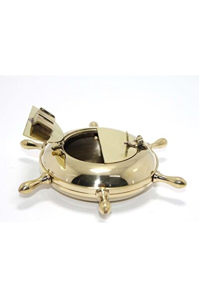 vezorya Brass Ashtray with Rudder