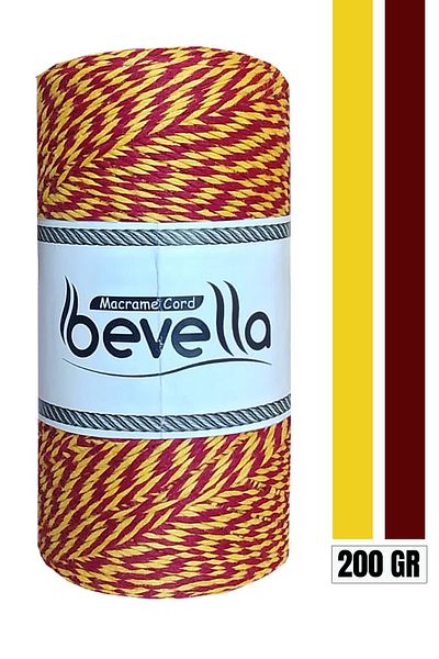 Bevella Macrame Cord Gift Packaging String, 200 Gr Martenitchka String, Bracelet Jewelry String