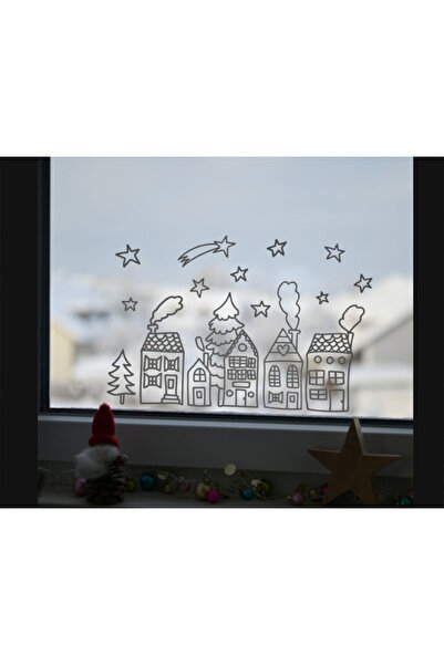 Matris Autocolant din sticlă cu tematică de Anul Nou