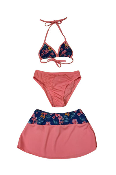 Butik مجموعة بيكيني للفتيات باللون الوردي الداكن من Glowzia