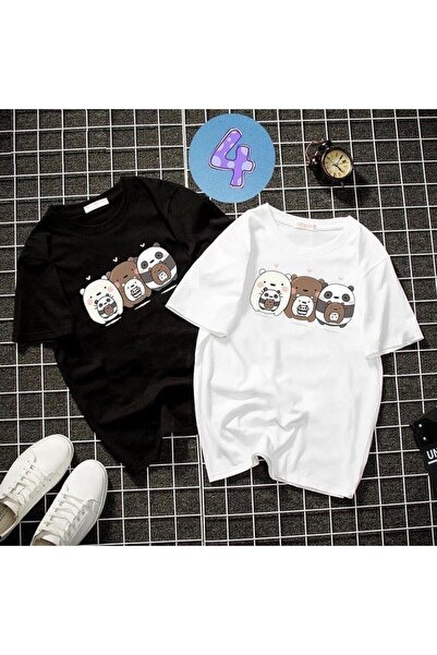 NoVibe Kids 2 Pack Ασπρόμαυρο Παιδικό μπλουζάκι με στάμπα Oversize Unisex βαμ...