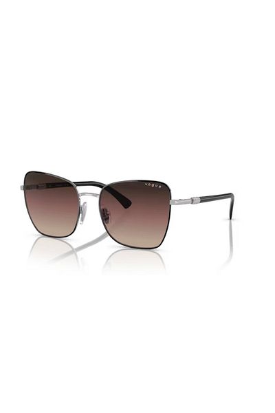 Vogue Woman Butterfly Sunglasses- Vo 4277sb - Lense Size:56mm - Top Black/silver