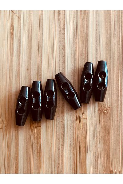Öztürk Plastic Shepherd Button 25mm Pack of 6. Coffee