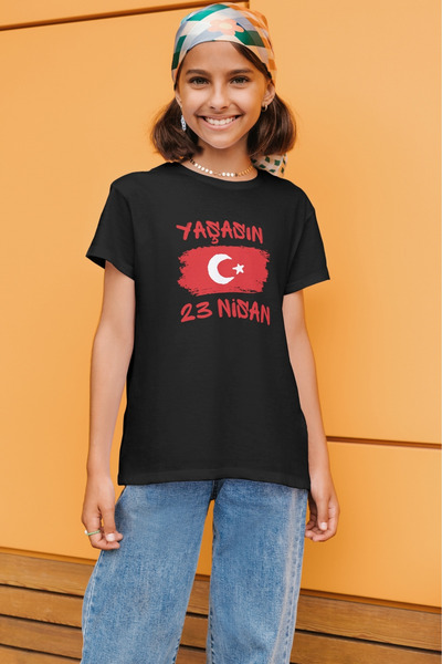 Texclusive 23. aprila majica crna za decu i odrasle unisex