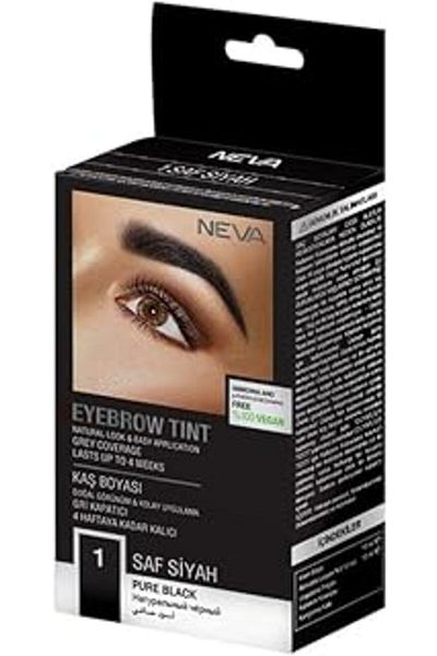 Mu Art Neva 01 Black 100% Vegan Eyebrow Dye Without Ammonia