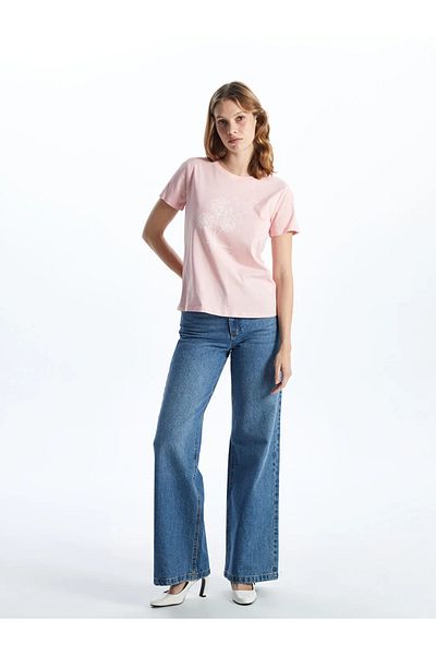 LC Waikiki LCWAIKIKI Classic Crew Neck Printed Women's T-Shirt