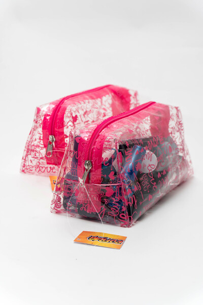 Rof Bag Aşk temalı Şeffaf Deniz ,seyahat, Bebek Bakım, Ve Kozmetik(makyaj) Çantası