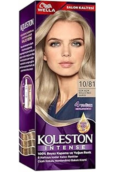 BUBY Wella Koleston Intense Saç Boyası 10/81 Çok Açık Küllü Inci Sarısı - Sal...