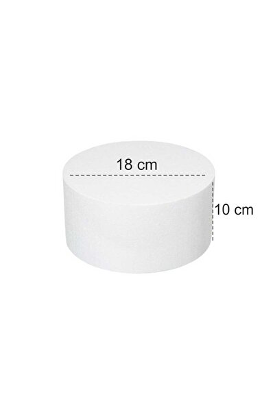 strafor parti dünyası Strafor maket pasta 18*10 cm