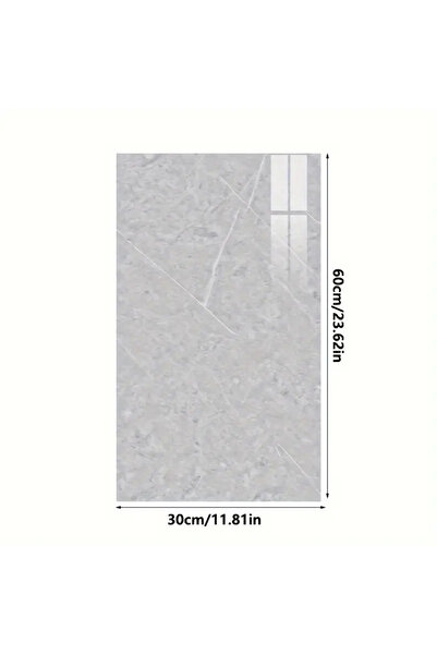 Belle Fusion Gri Mermer Desenli Alüminyum Plastik Duvar Sticker