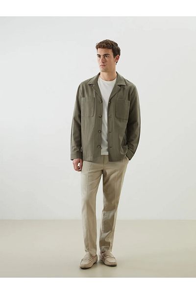 LC Waikiki Ανδρικό μπουφάν SOUTHBLUE Khaki Standard Fit