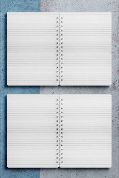 Miona A5 Spiral Hardboard Cover 120 Sheets Ruled School Notebook, Notebook