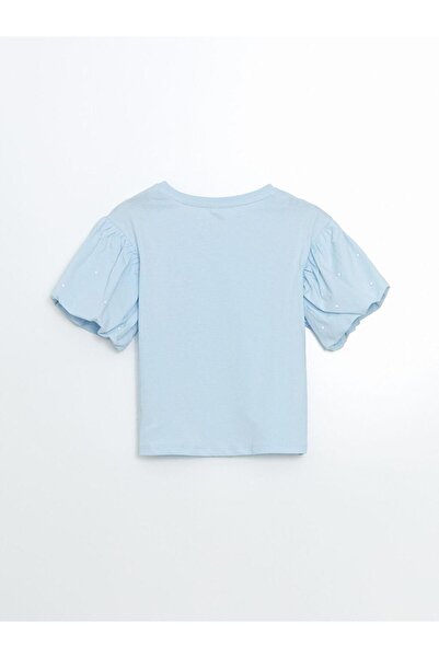 LC Waikiki Κοριτσίστικο μπλουζάκι LCW Kids Crew Neck Stoned