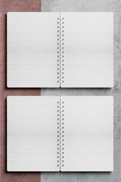 Miona A5 Spiral Hardboard Cover 120 Sheets Ruled School Notebook, Notebook