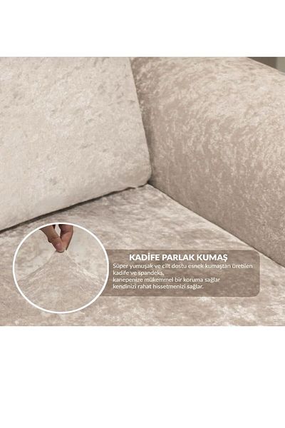 seltenet Velvet 3 seater sofa cover Elastic Sofa Cover| Elastic Sofa Cover| Seat Cover