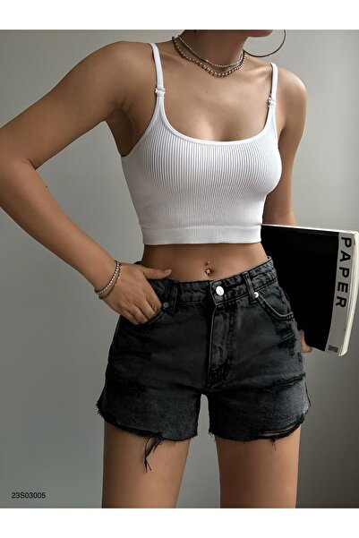 dosa Kot Şart - Lazer Kot Şort - Trend Şort - Moda Lazerli Kot Şort - Günlük ...