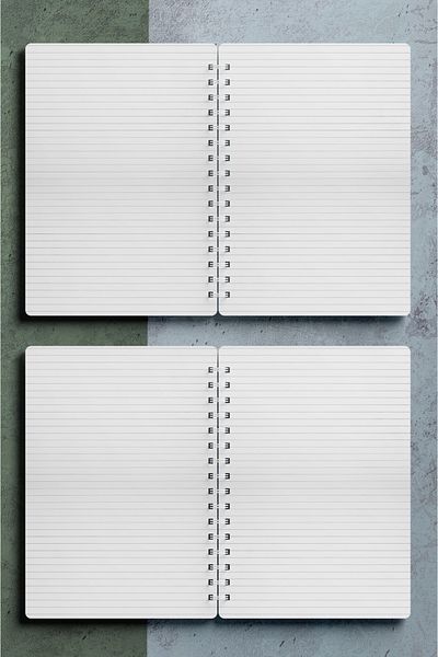 Miona A5 Spiral Hardboard Cover 120 Sheets Ruled School Notebook, Notebook