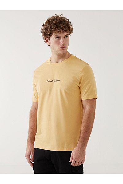 LC Waikiki Ανδρικό T-Shirt από βαμβακερό χτενισμένο λαιμό