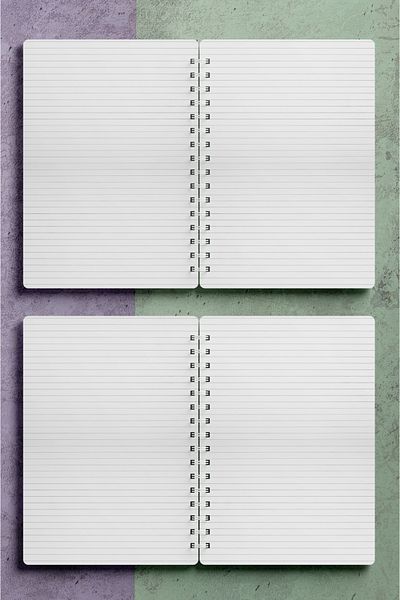Miona A5 Spiral Hardboard Cover 120 Sheets Ruled School Notebook, Notebook