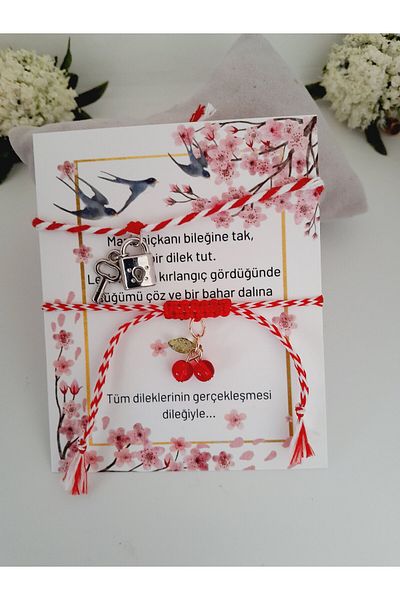 Minnoş Dükkan Marteniçka هدية سوار الكرز