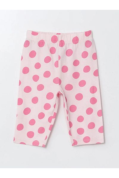 LC Waikiki Lcw Baby Pink Elastic Waist Polka Dot Baby Girl Leggings