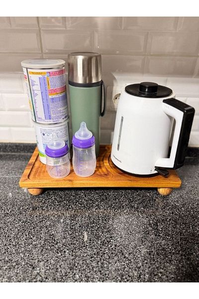 AR&MA WOOD Wooden Ball Footed Home Type Presentation Tray, Kettle Base Presentation, Kettle Presentation