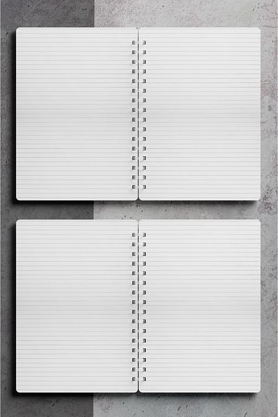 Miona A5 Spiral Hardboard Cover 120 Sheets Ruled School Notebook