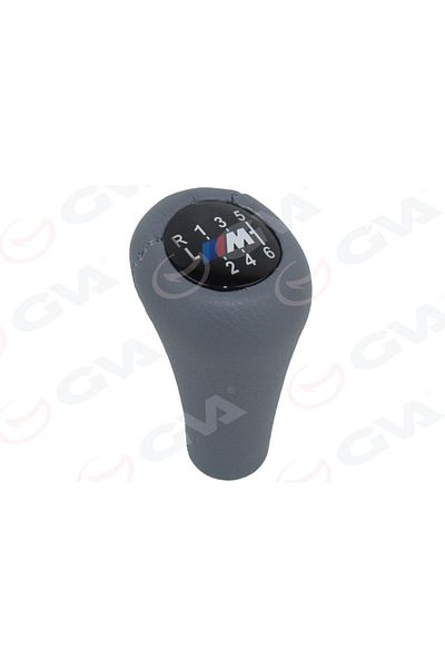 GVA مقبض ناقل الحركة BMW M Power 6 - جلد رمادي، متوافق مع E30 E34 E36 E39 E46 E60 E90 E92