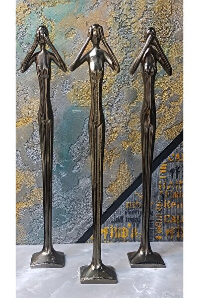 X MERMER GÖRMEDİM DUYMADIM BİLMİYORUM HEYKEL SET